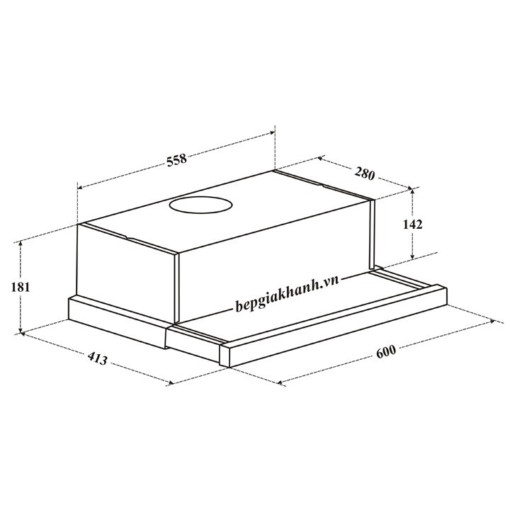 Máy hút mùi âm tủ 60cm Teka TL 6420, máy hút mùi, máy hút khói, máy hút khói khử mùi, may hut mui, máy hút mùi bếp