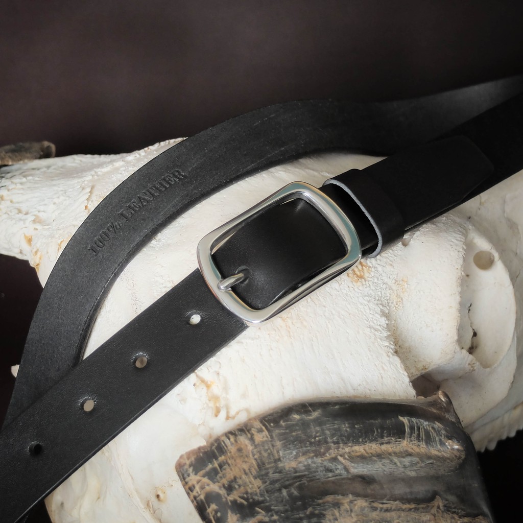 Thắt lưng nam da bò size 3.4 - Khoá inox không gỉ Stainless Ssteel đúc cổ điển | Bảo hành 12 tháng