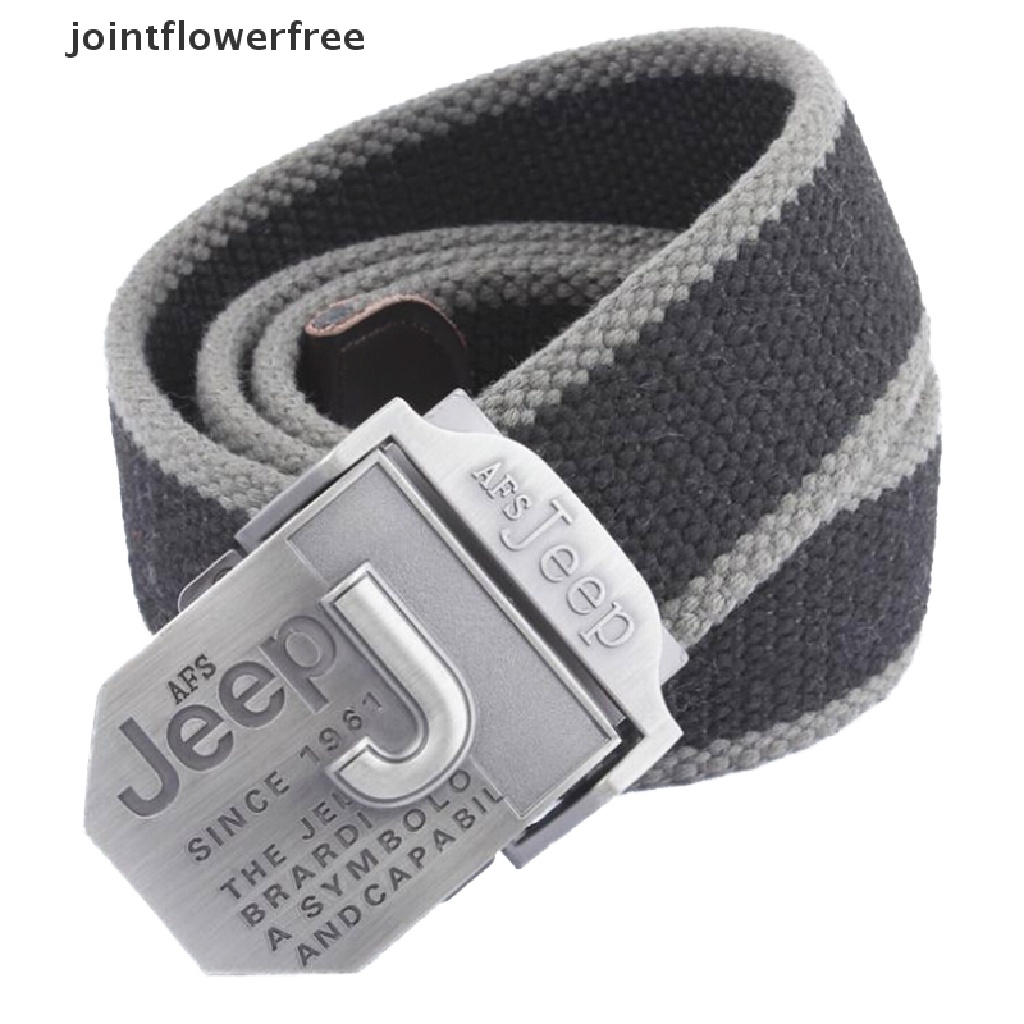 JEEP Thắt Lưng Nam Vải Dù Khóa Hợp Kim 3.8cm Phong Cách Quân Đội Mới