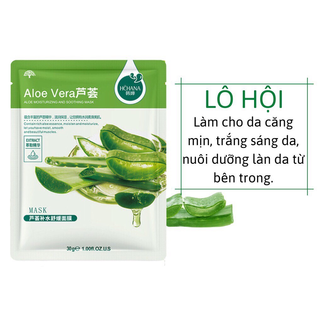 [Gói 30gr] Mặt nạ trái cây HCHANA, cấp ẩm, dưỡng da, ngăn ngừa lão hóa