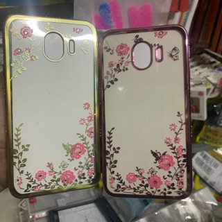 Ốp lưng samsung J4 dẻo hoa đính đá