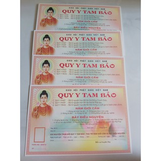 Phái Quy y Tam Bảo ( xấp 50 tấm)