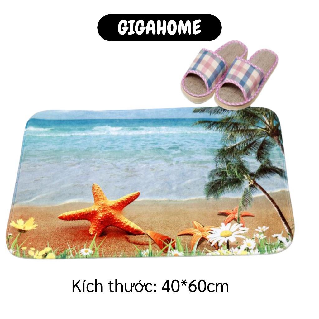 Thảm Lau Chùi Chân GIGAHOME Hình 3D Đẹp Mắt Để Nhà Tắm Chống Trượt, Siêu Thấm Hút 4303