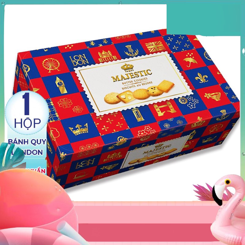 01 Hộp (310gr) Bánh Quy Majestic London – Cookies(Date: 02/2