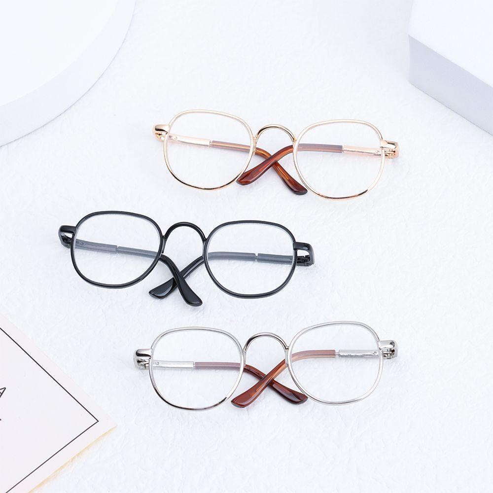 BEBETTERM Mắt Kính Gọng Tròn Bằng Kim Loại Cho Búp Bê Tỉ Lệ 1 / 6