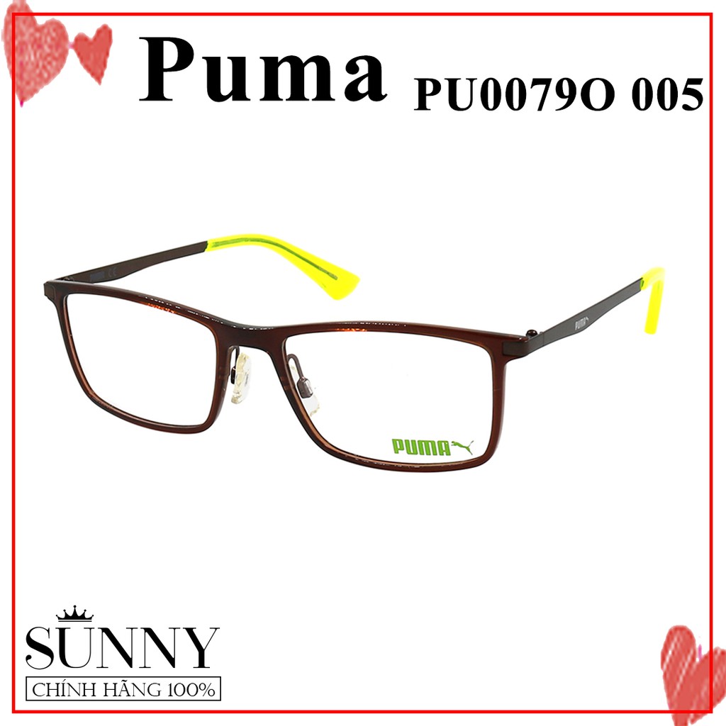 Gọng kính nam nữ chính hãng Puma PU0079O màu sắc thời trang, thiết kế dễ đeo bảo vệ mắt