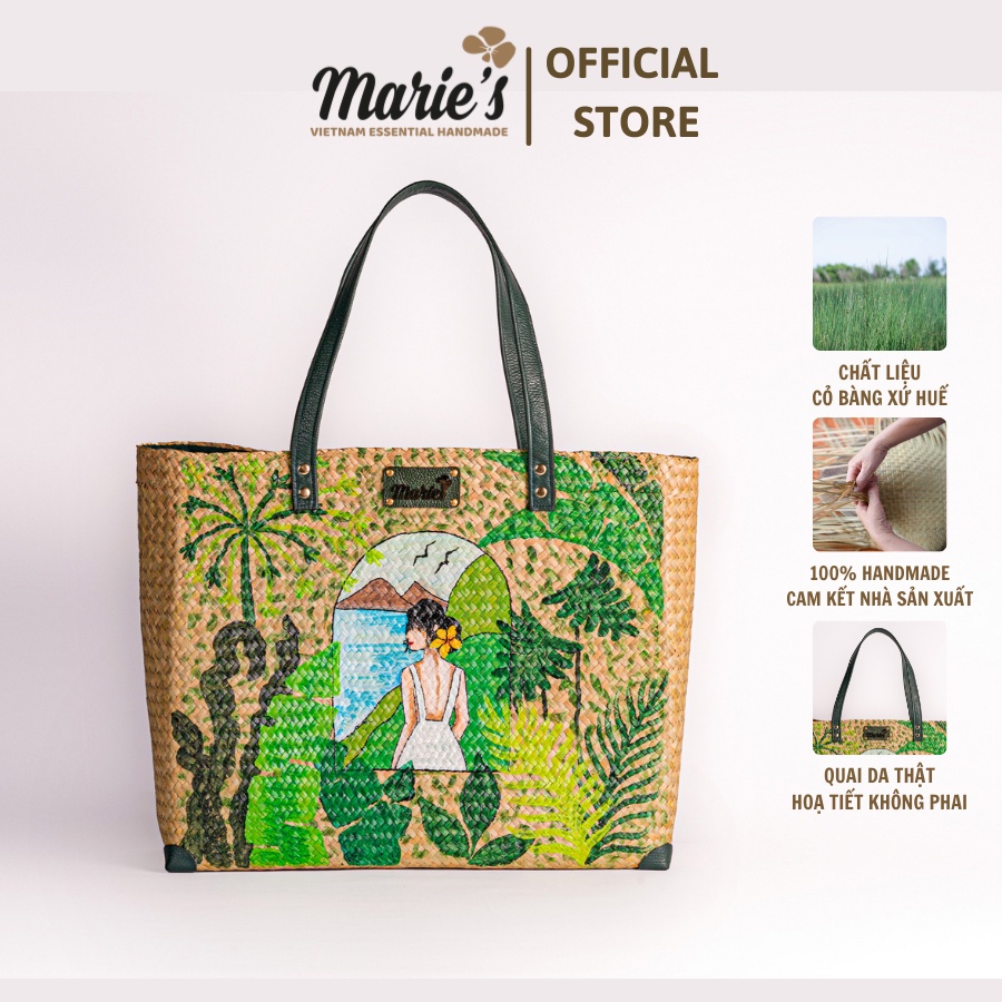 Túi Cỏ Bàng Celinee Marie's Túi xách nữ handmade ấn tượng, thời trang, màu sắc trẻ trung, ngăn túi lớn