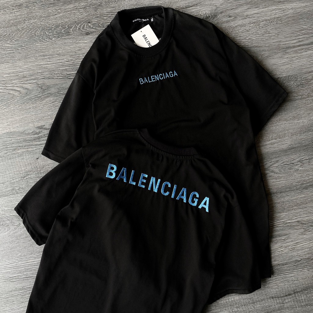 Áo thun tay lỡ thêu xanh , áo cotton nam nữ unisex , MSW Town | BigBuy360 - bigbuy360.vn