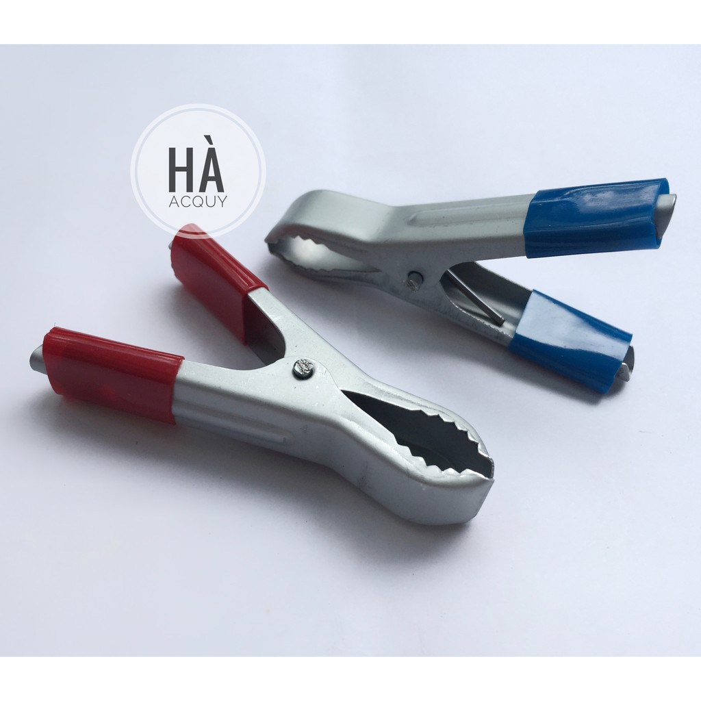 Kẹp Acquy Xám Màu 30A - 7Cm - 10 cặp