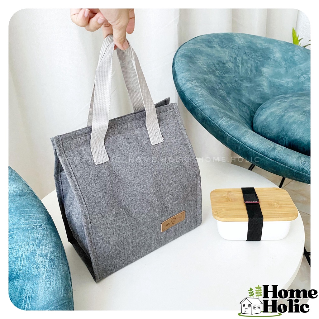 Túi Giữ Nhiệt Chống Thấm Đa Năng Bằng Vải Oxford Cao Cấp Đựng Thực Phẩm Hộp Cơm Home Holic