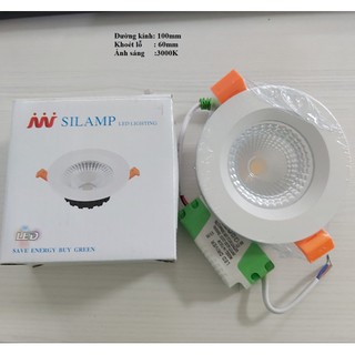 Đèn Led DOWNLIGHT Âm Trần COB 7W CÓ KÍNH
