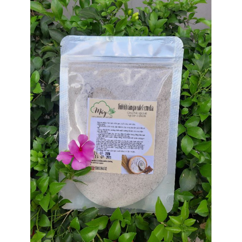 Cám gạo cà phê dừa handmade _120g(Tẩy tế bào chết body, giảm mụn lưng, viêm nang lông) | BigBuy360 - bigbuy360.vn