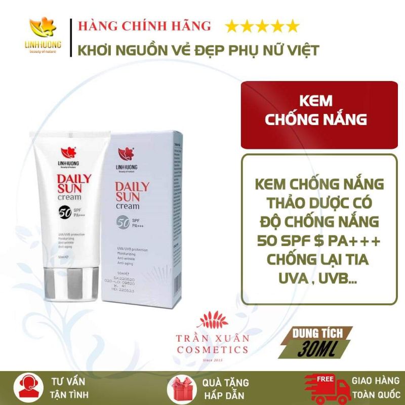 DAILY SUN kem chống nắng Linh Hương