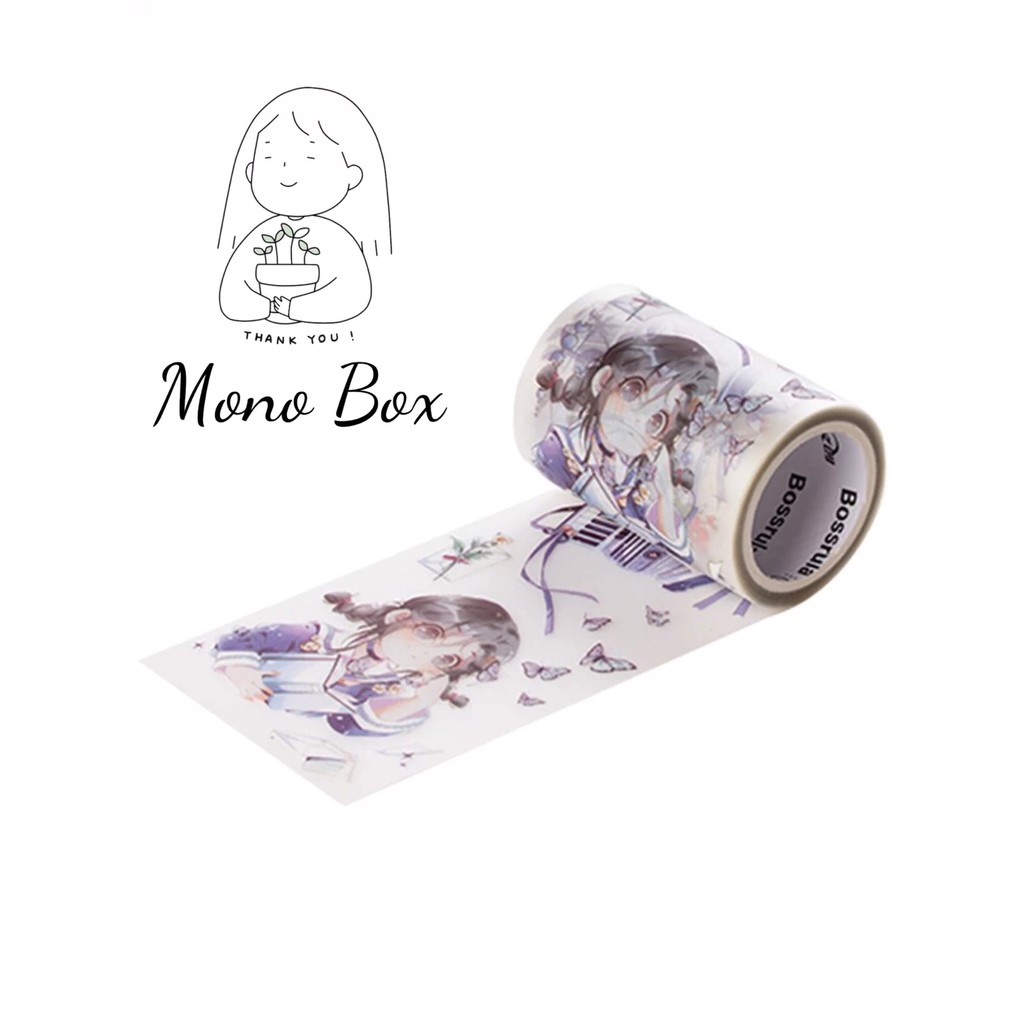 [Chiết] Washi tape cô bé dễ thương Mono_box 00801