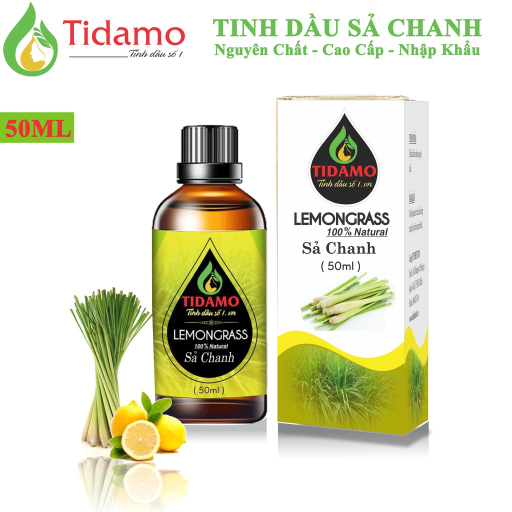 Tinh Dầu Sả Chanh 50ml - Tinh Dầu Nguyên Chất Nhập Khẩu, Có Kiểm Nghiệm, Tác Dụng Đuổi Muỗi và Giải Tỏa Căng Thẳng