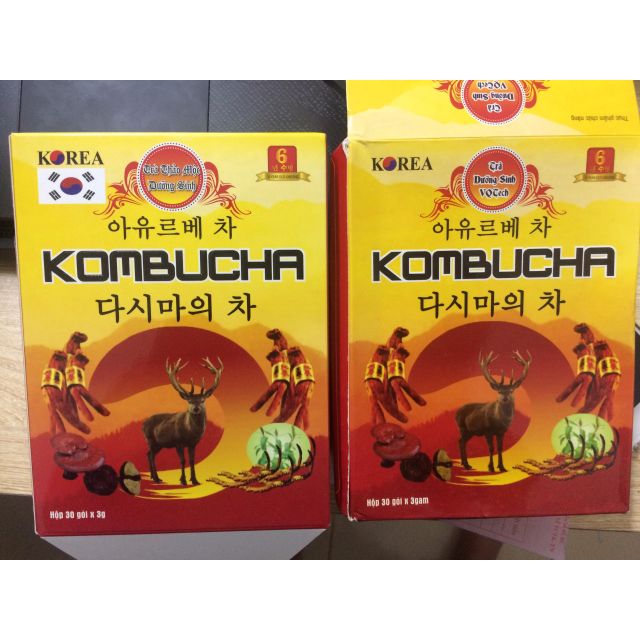 2 hộp trà sức khỏe Dưỡng sinh Kombucha hộ 30 gói