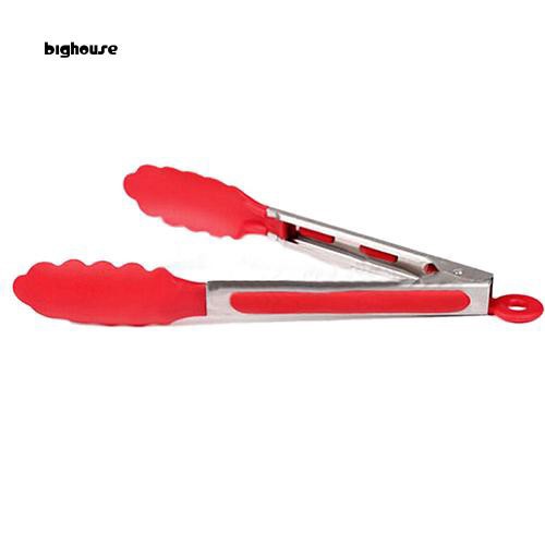 Kẹp gắp thức ăn bằng silicon và thép không gỉ tiện dụng | BigBuy360 - bigbuy360.vn