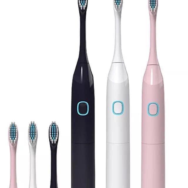 Bàn chải đánh răng tự động 3 đầu thay thế tiện dụng