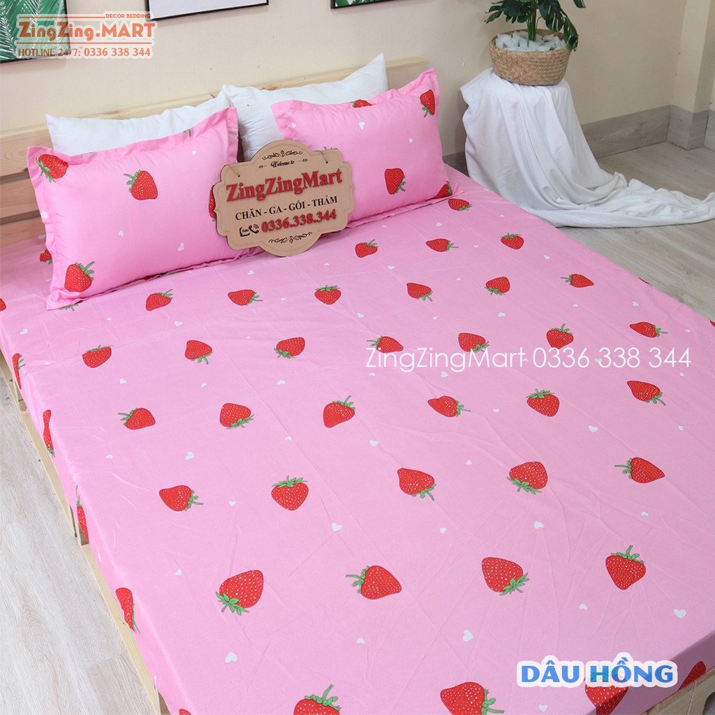 (GIẢM GIÁ) Ga Gối Poly Cotton M2xm9 - M6x2m - M8x2m  Mẫu Sư Tử (Chat để chọn mẫu nhé)