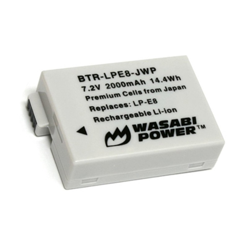 Bộ pin sạc Wasabi Li-ion cho Canon LP-E8