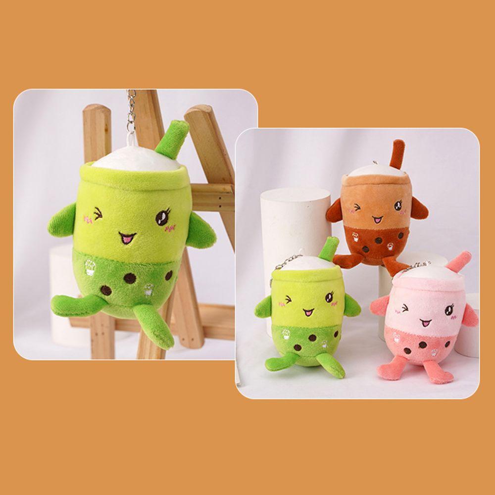 Móc Khóa Hình Ly Nước Ép Nhồi Bông 12cm Dễ Thương