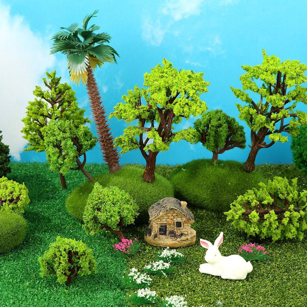 LAKAMIER Bộ 10 Cây Đào Giả Trang Trí 4 / 6 / 8 / 10 / 12CM