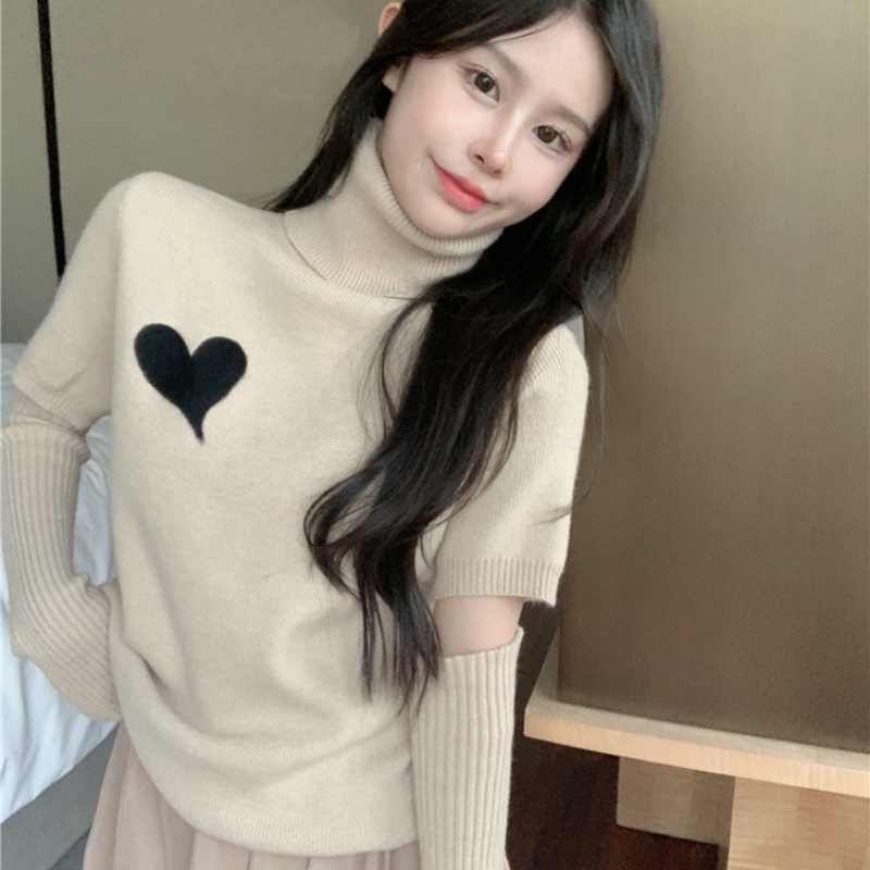 Áo sweater Perty dệt kim cổ lọ thời trang Hàn Quốc quyến rũ dành cho nữ