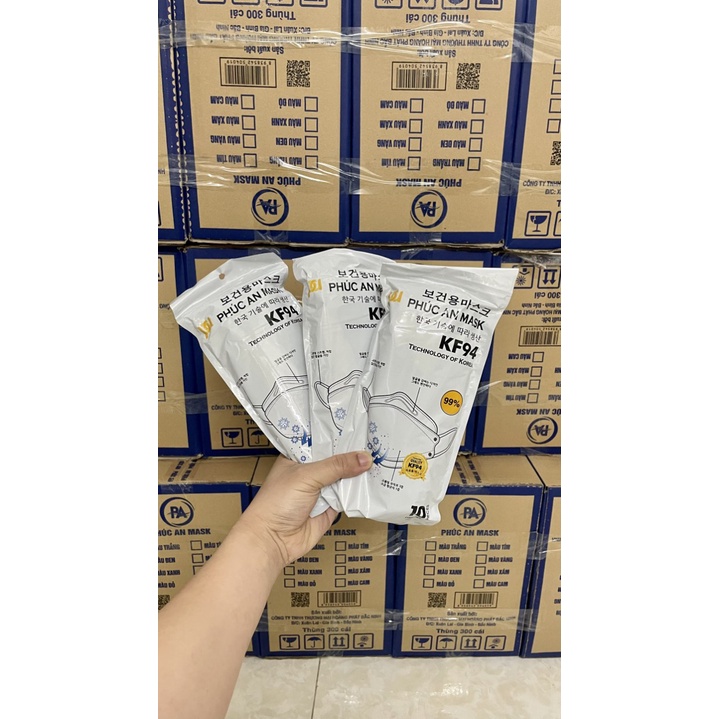 [Hàng cao cấp ] SÉT 50 Khẩu trang 4 lớp KF94 Phúc An kháng khuẩn chống bụi đạt tiêu chuẩn N95