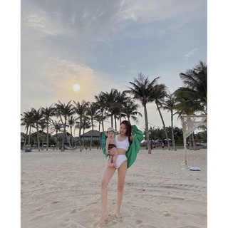 Bikini 2 mảnh quần thong cạp cao