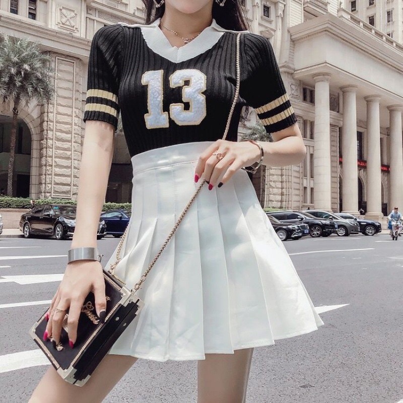 Chân váy xếp ly cạp cao chất đẹp Hàn quốc(ảnh chủ shop tự chụp) | BigBuy360 - bigbuy360.vn