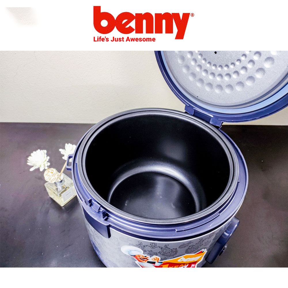 [Mã ELHADEV giảm 4% đơn 300K] Nồi Cơm Điện Benny BR-MVN187, Black, 1.8 Lít, 700W