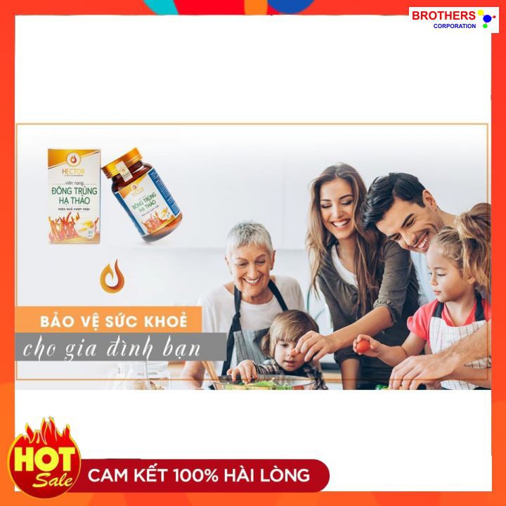 [Chính hãng] Viên nang đông trùng hạ thảo Hector 100% (Lọ 30 viên x 250 mg) | BigBuy360 - bigbuy360.vn