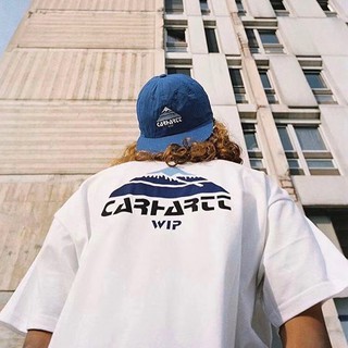 Áo Thun Tay Ngắn In Chữ Carhartt Trẻ Trung Cho Nam Nữ