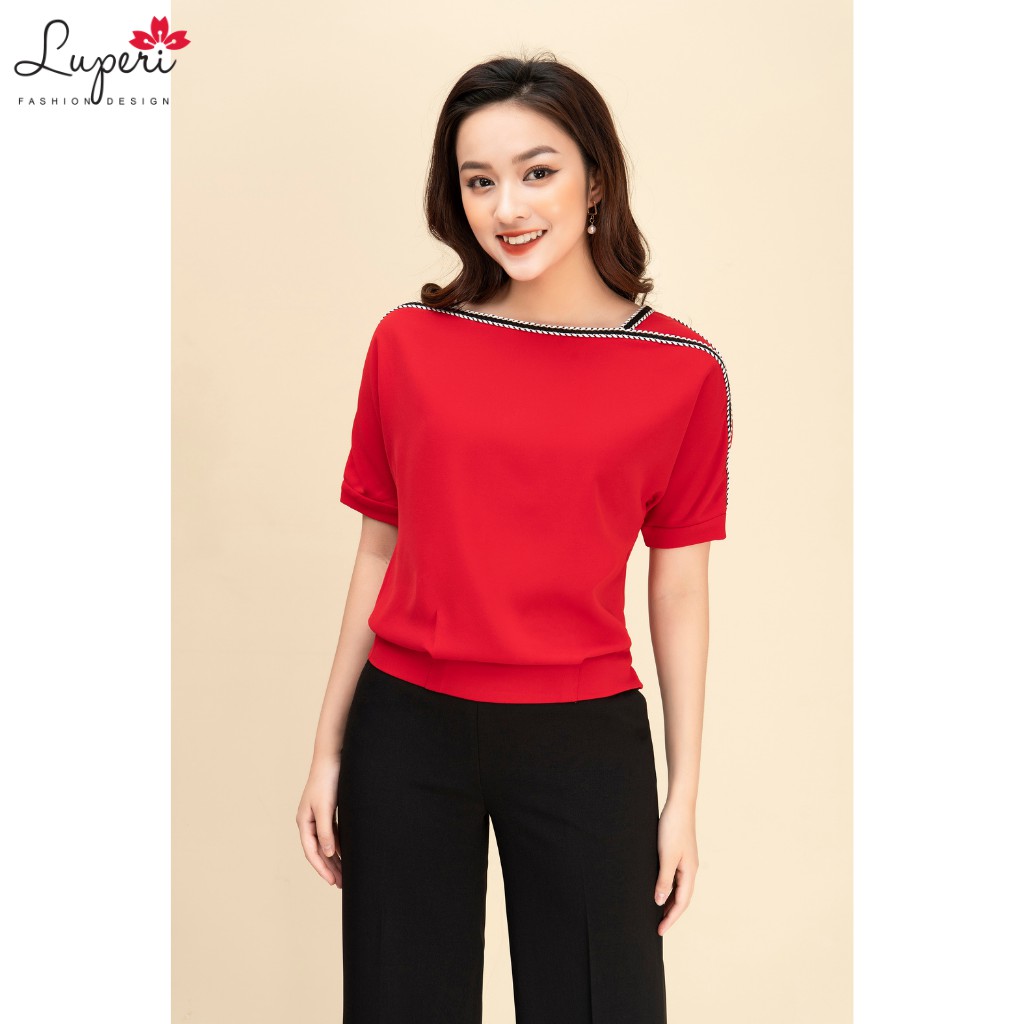 Quần Ống Suông Nữ Lưng Cao Luperi LFQD292 khóa sườn lưng cao gen bụng chất trượt lạnh co giãn không nhăn mát mềm