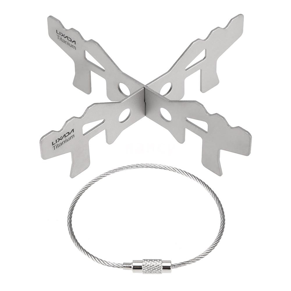 Giá đỡ bếp cồn lixada titanium tiện dụng khi đi dã ngoại