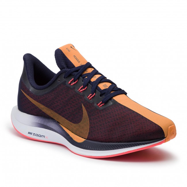 Giày Sneaker Zoom Pegasus 35 Turbo 2.0 Blackened Blue/Orange Peel
