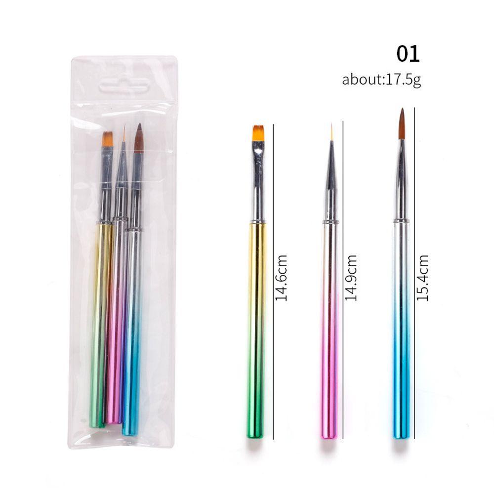 OCEANMAP Cọ Hai Đầu Dùng Trang Trí Móng Tay Nghệ Thuật DIY