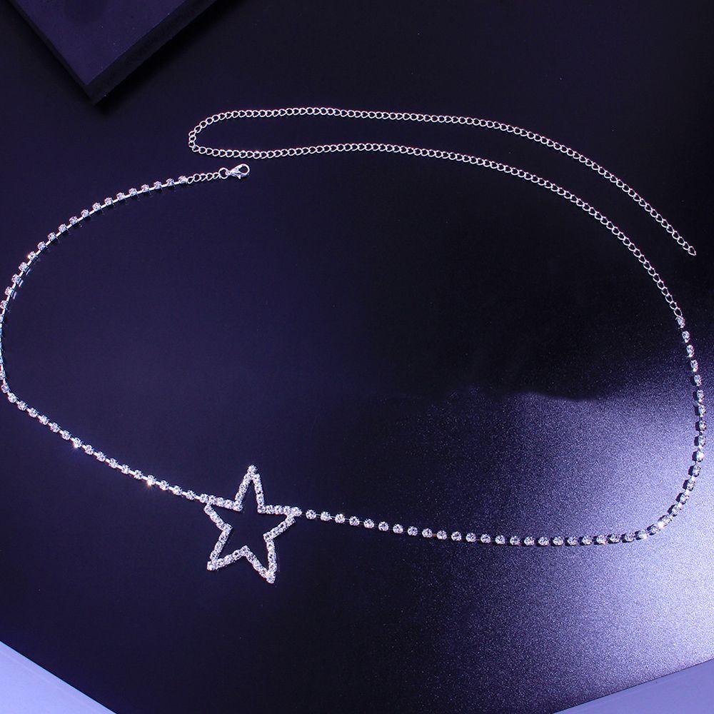 Thắt Lưng Dây Xích Hình Ngôi Sao / Trái Tim Thanh Lịch Gợi Cảm Cho Nữ