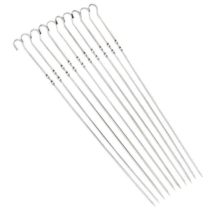 Xiên inox Cao Cấp 40cm: Tiện dụng, không gỉ sét............