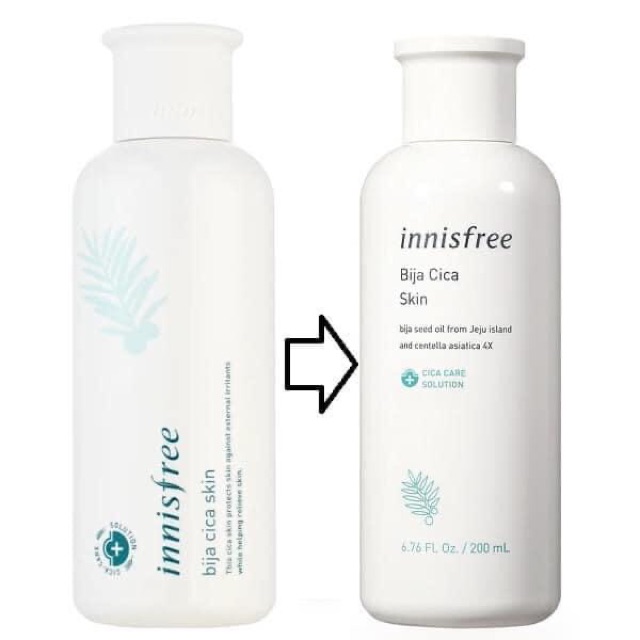 Nước Hoa Hồng Không Chứa Cồn Giúp Làm Dịu Và Dưỡng Ẩm Cho Làn Da Mụn Innisfree Bija Cica Skin 200