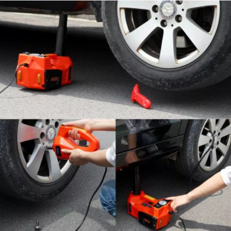 Bộ Dụng Cụ Cứu Hộ Xe Ô Tô Đa Năng 5 Trong 1 Điện 12V