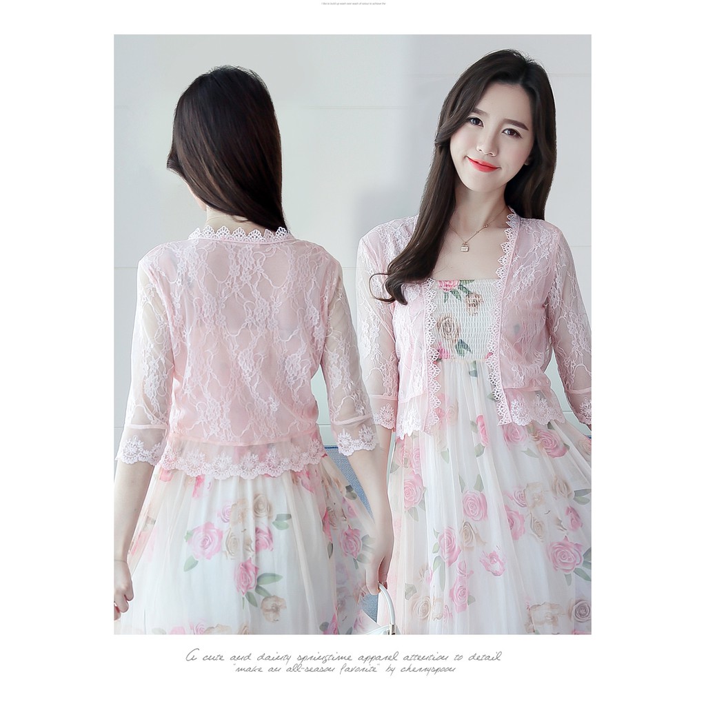 Áo Khoác Cardigan Chống Nắng Phối Ren Thời Trang Cho Nữ | BigBuy360 - bigbuy360.vn