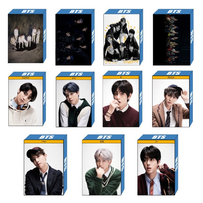 BTS Set 30 Tấm Ảnh In Hình Nhóm Nhạc Kpop  LOMO cards