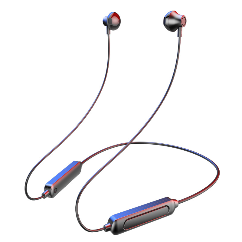 BT95 Magnetic Bluetooth 5.0 Earphone 9D Sound Wired Control Sports Neck Hanging Headphone Neckband Headphones With Mic