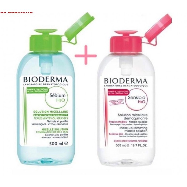 [Mã 44FMCGSALE giảm 8% đơn 500K] [100% A U T H ]NƯỚC TẨY TRANG BIODERMA H2O LÀM SẠCH DA 500ML(NẮP NHẤN) | BigBuy360 - bigbuy360.vn