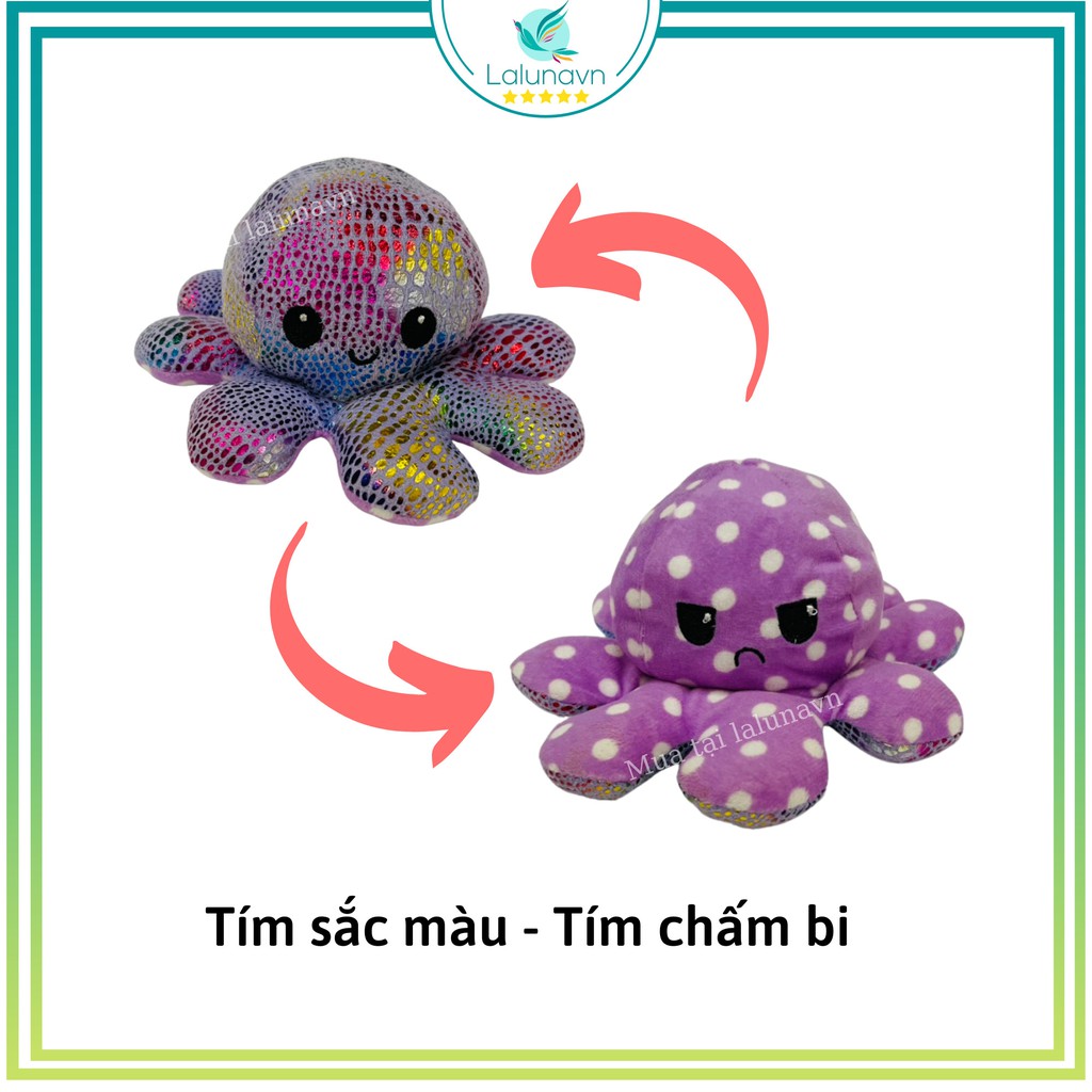 Lalunavn Bạch tuộc cảm xúc bông Cao Cấp vải đẹp , bông nhiều , may kỹ