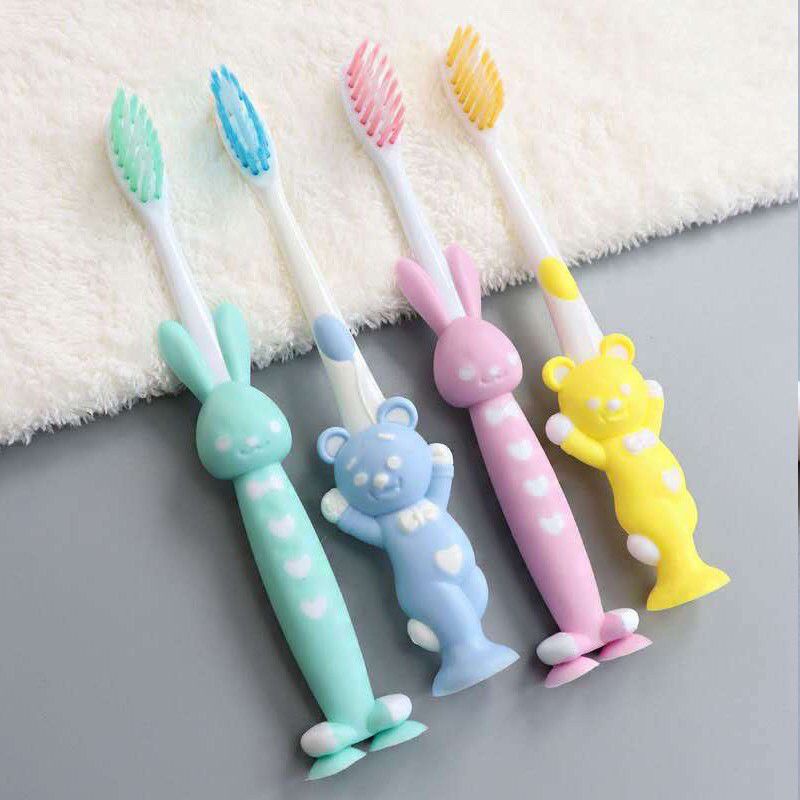 Sét 4 bàn chải đánh răng hình thú cho bé yêu