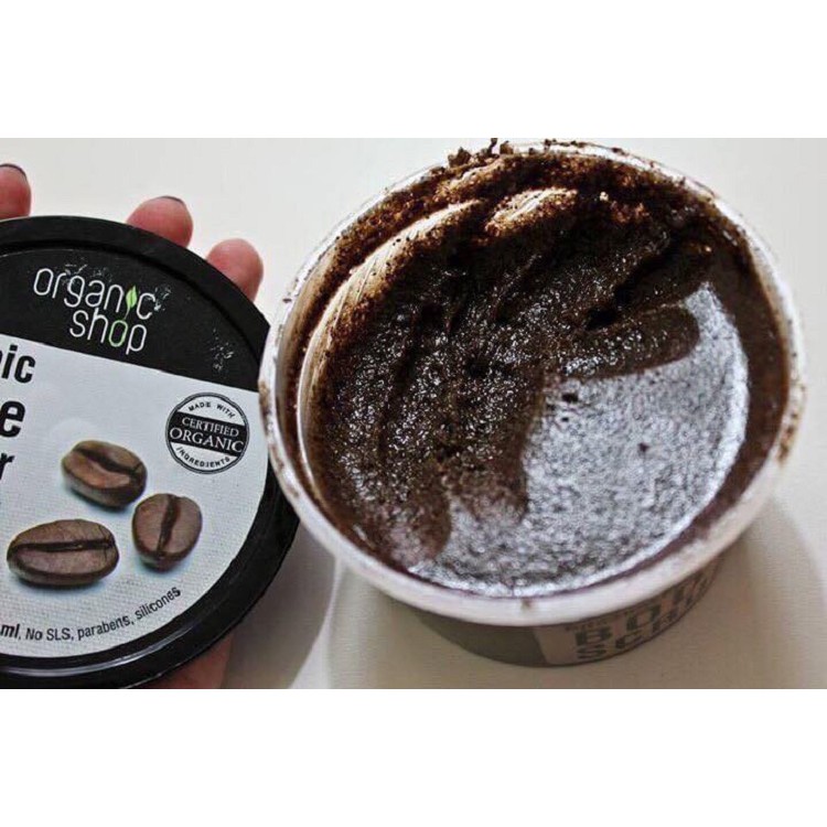 Tẩy Tế Bào Chết Toàn Thân Organic Shop Organic Coffee &amp; Sugar Body Scrub 250ml (Hương Cafe)