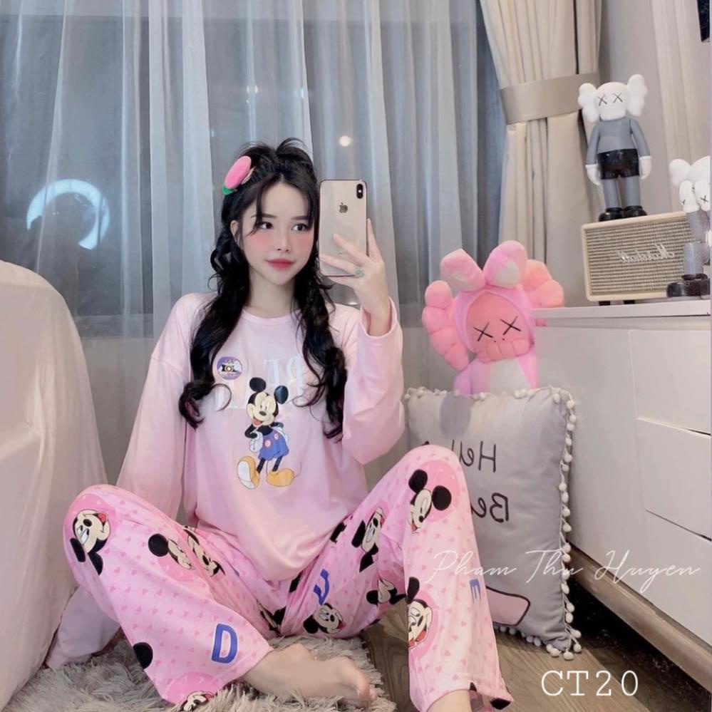 ✿ Đồ Bộ Mặc Nhà Nữ - Bộ Ngủ Bò Sữa Pijama Nữ Dài Đẹp Chất Lụa Cao Cấp Siêu Mềm Mát Sang Đẹp ✿