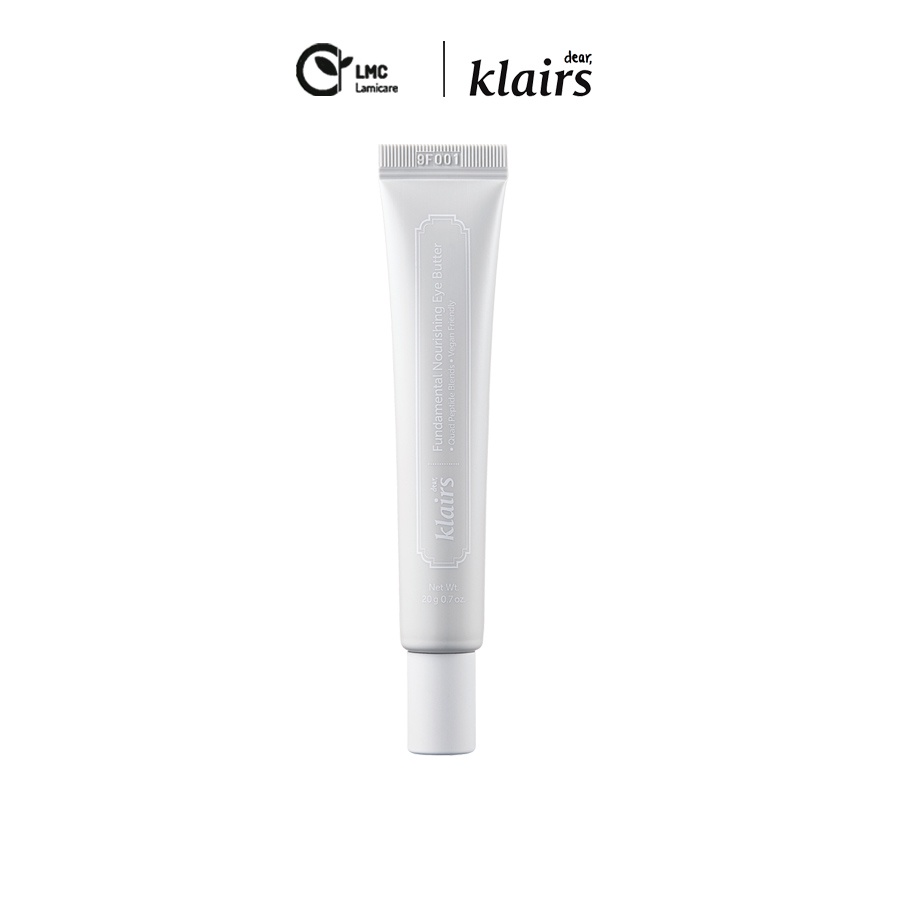 Kem dưỡng mắt chống lão hóa, cấp ẩm, giảm nếp nhăn klairs fundamental nourishing eye butter 20g